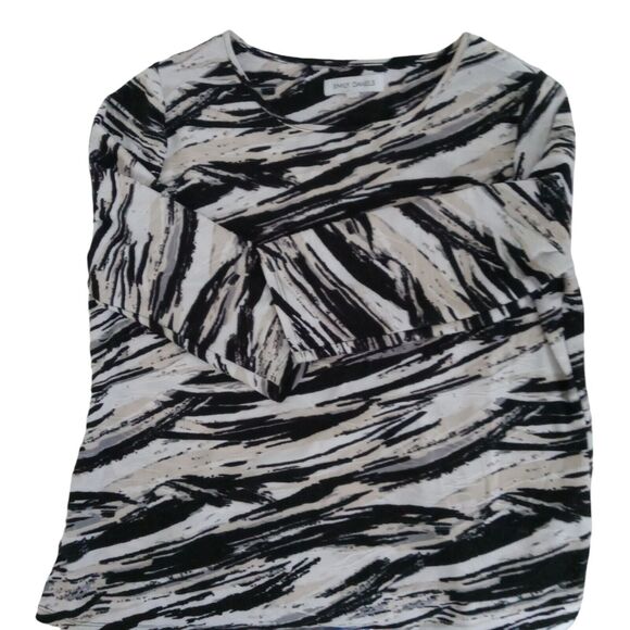 Emily Daniels 3/4" Sleeve Pullover Top Women's Size PL Multicolor - Picture 3 of 4